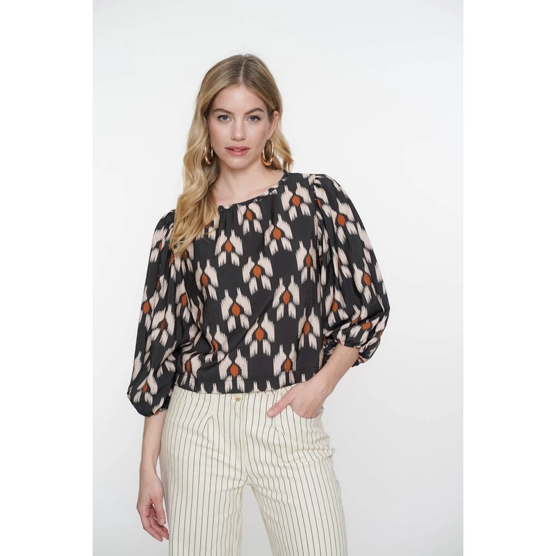 Dames Blouse 53265-20 Geisha ZWART