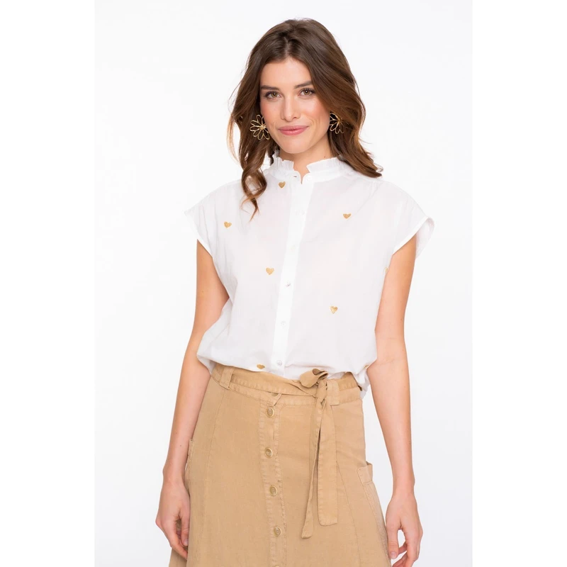 Dames Blouse 53341-81 Geisha OFF-WHITE