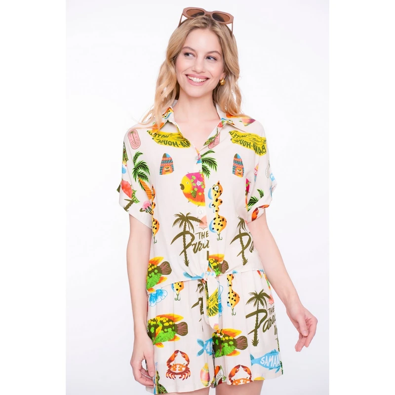 Dames Blouse 53371-70 Geisha ZAND