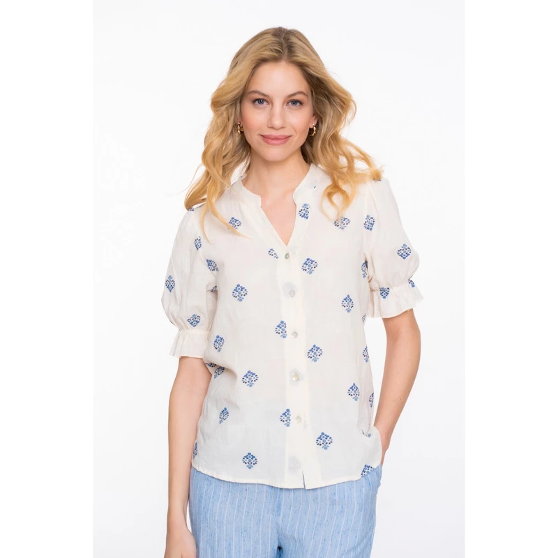 Dames Blouse 53388-70 Geisha OFF-WHITE
