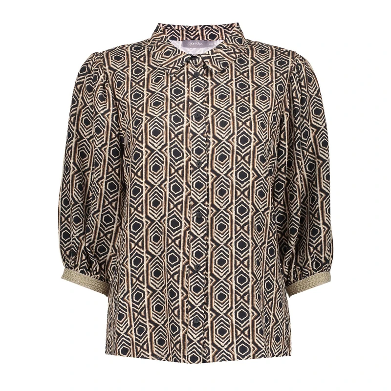 Dames Blouse 53453-20 Geisha ZWART