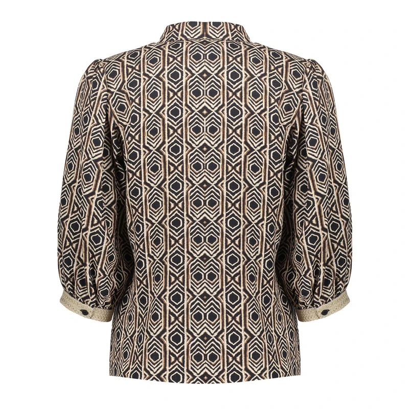 Dames Blouse 53453-20 Geisha ZWART