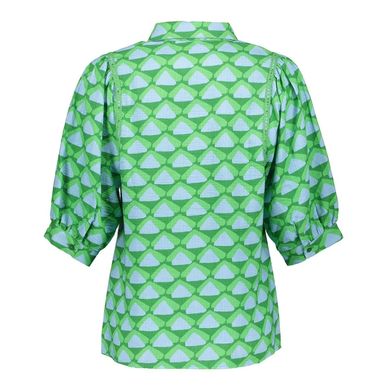 Dames Blouse 53458-20 Geisha GROEN DESSIN