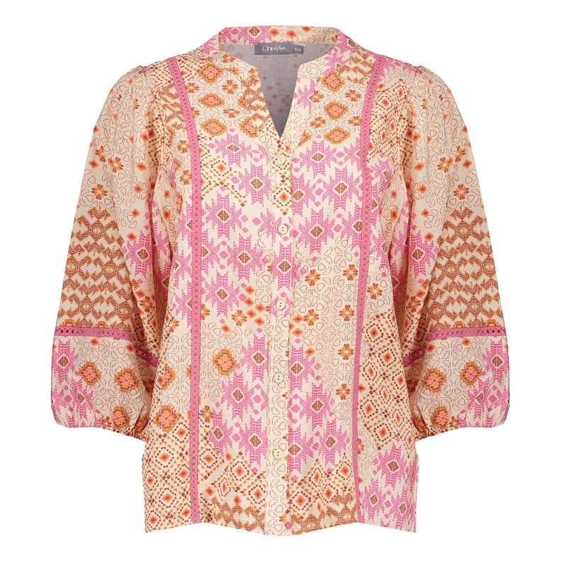Dames Blouse 53465-20. Geisha FUCHSIA