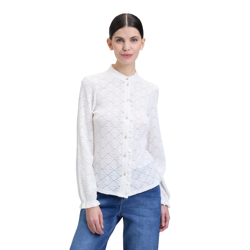 Dames Blouse 87117962 Cartoon Wit