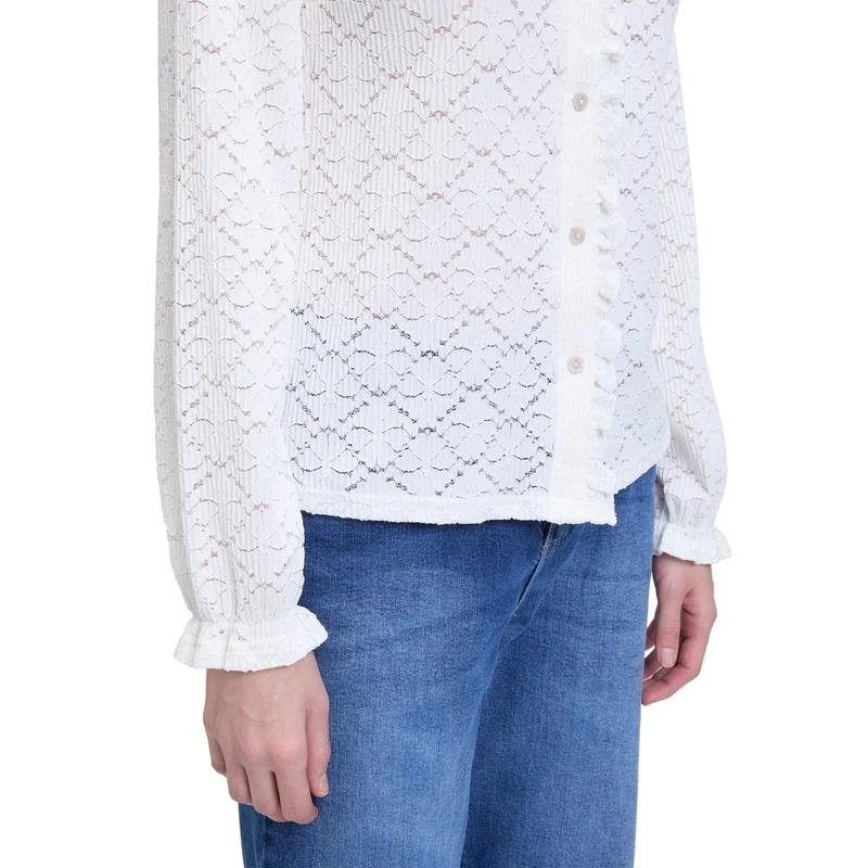 Dames Blouse 87117962 Cartoon Wit