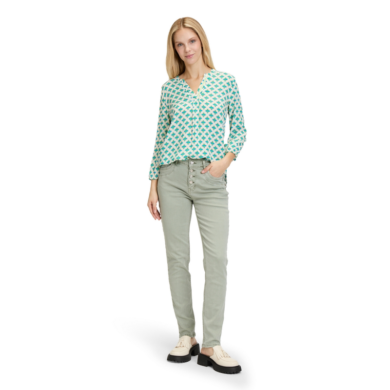 Dames Blouse 87257246 Cartoon GROEN DESSIN
