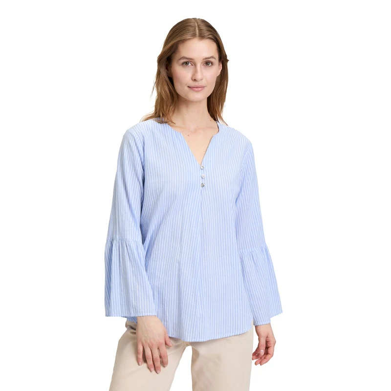 Dames Blouse 87407535 Cartoon BLAUW DESSIN