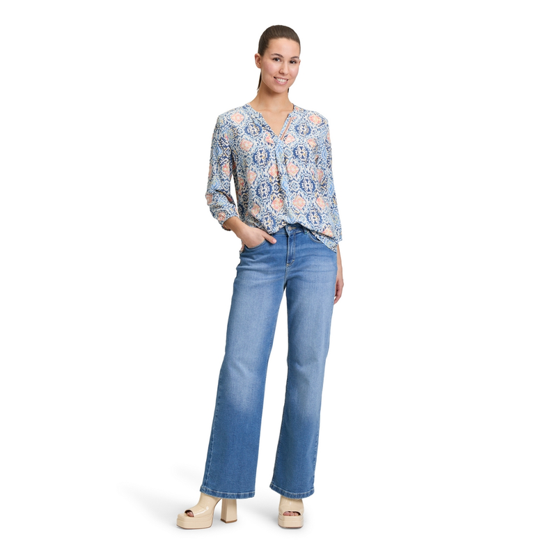 Dames Blouse 87417235 Cartoon BLEU