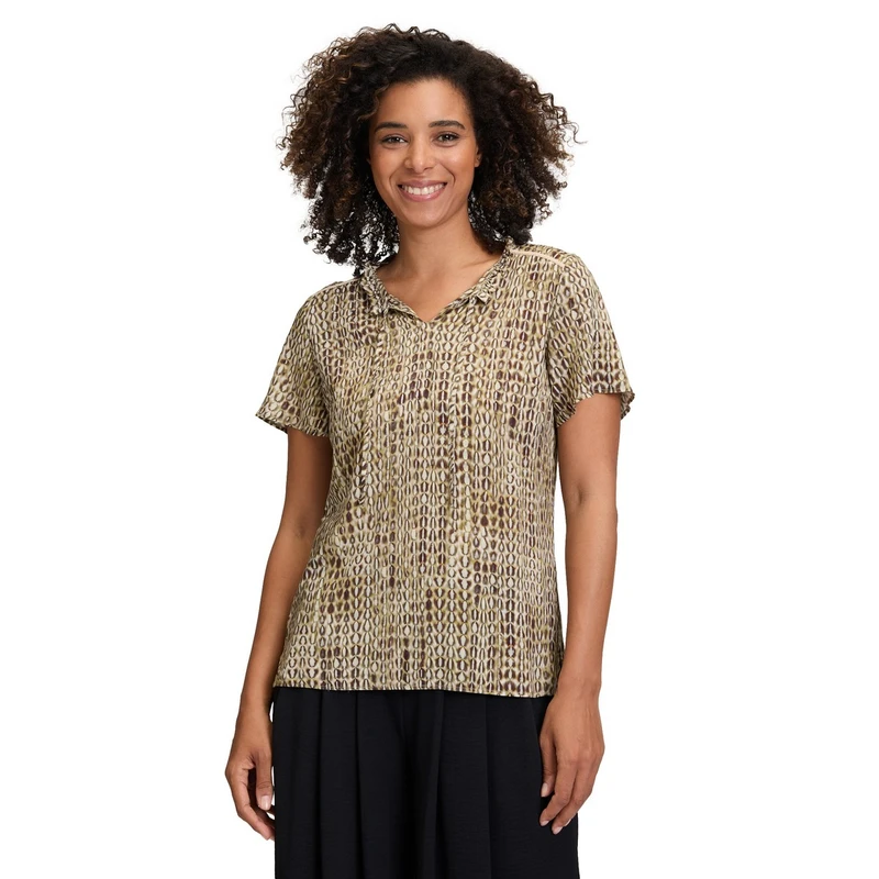 Dames Blouse 87937309 Cartoon GROEN DESSIN