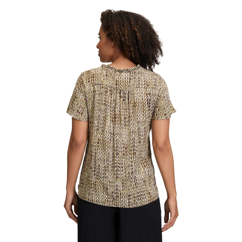 Dames Blouse 87937309 Cartoon GROEN DESSIN