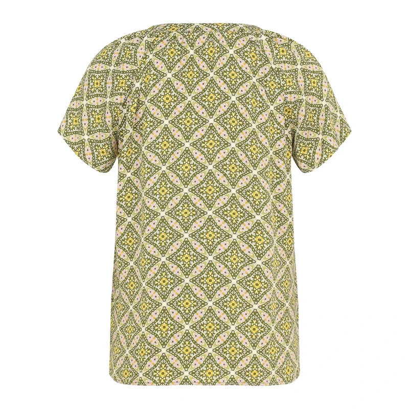 Dames Blouse 87967312 Cartoon GROEN DESSIN