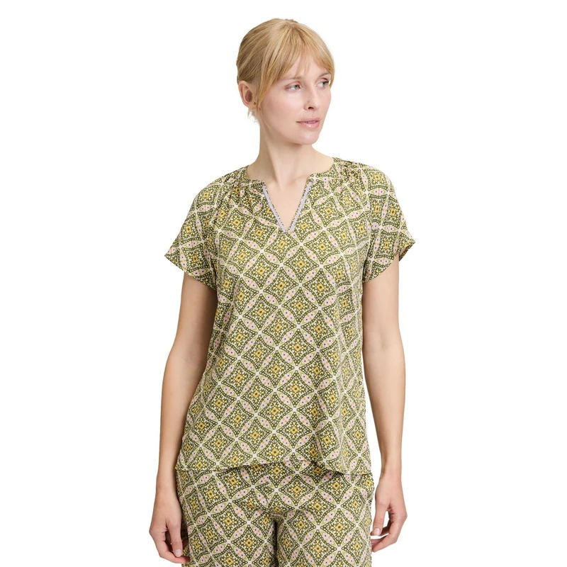 Dames Blouse 87967312 Cartoon GROEN DESSIN