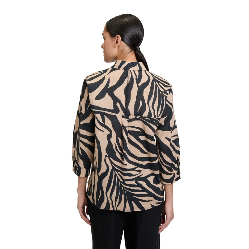 Dames Blouse 88141213 Betty Barclay ZWART DESSIN