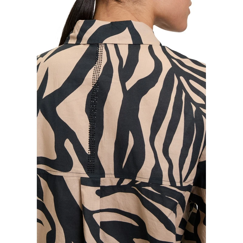 Dames Blouse 88141213 Betty Barclay ZWART DESSIN