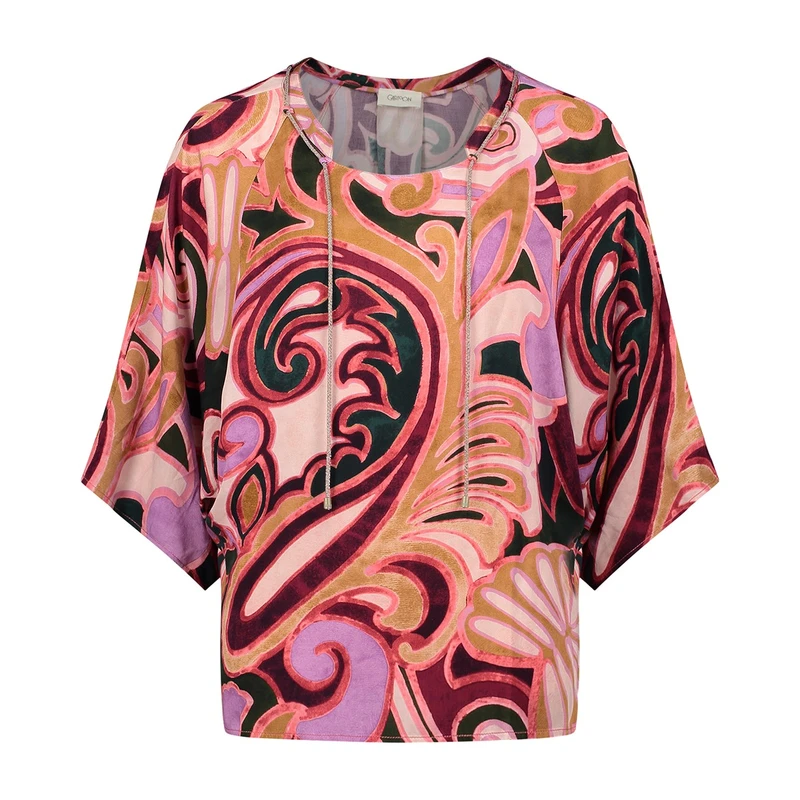 Dames Blouse 88507010 Cartoon PAARS DESSIN