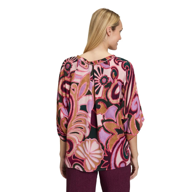 Dames Blouse 88507010 Cartoon PAARS DESSIN