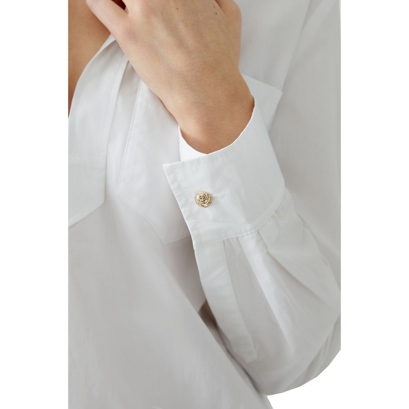 Dames Blouse 91881 Oui Wit