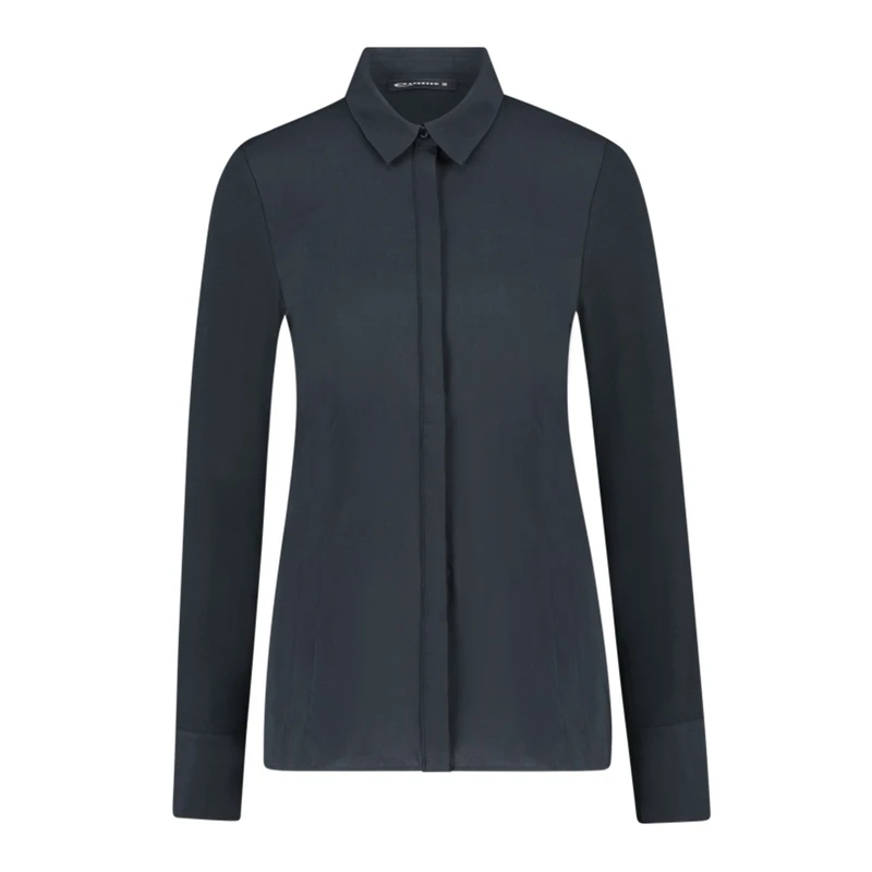 Dames Blouse 99Xani-345-300 Expresso NAVY