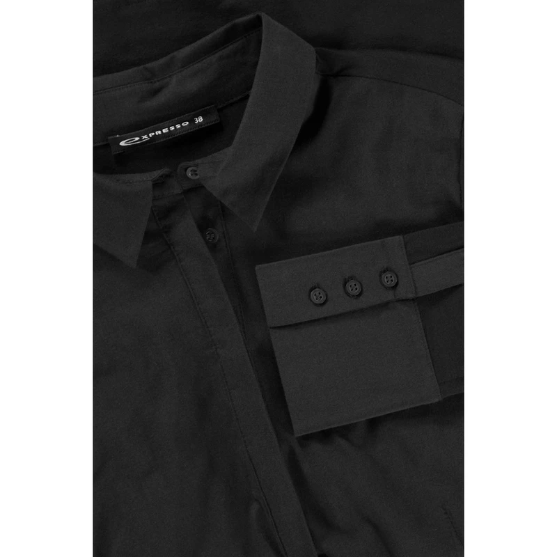 Dames Blouse 99Xani Expresso ZWART