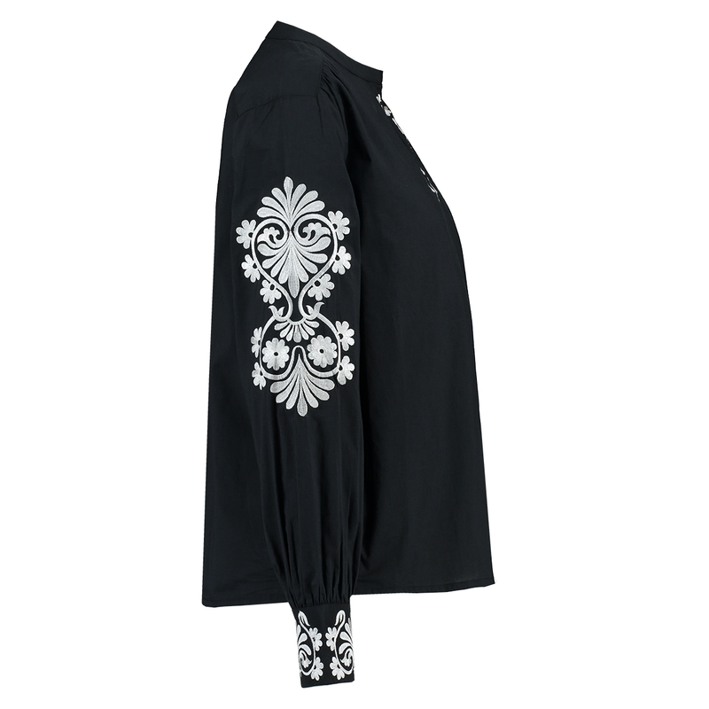 Dames Blouse AR-TW-42 Ivy & You ZWART