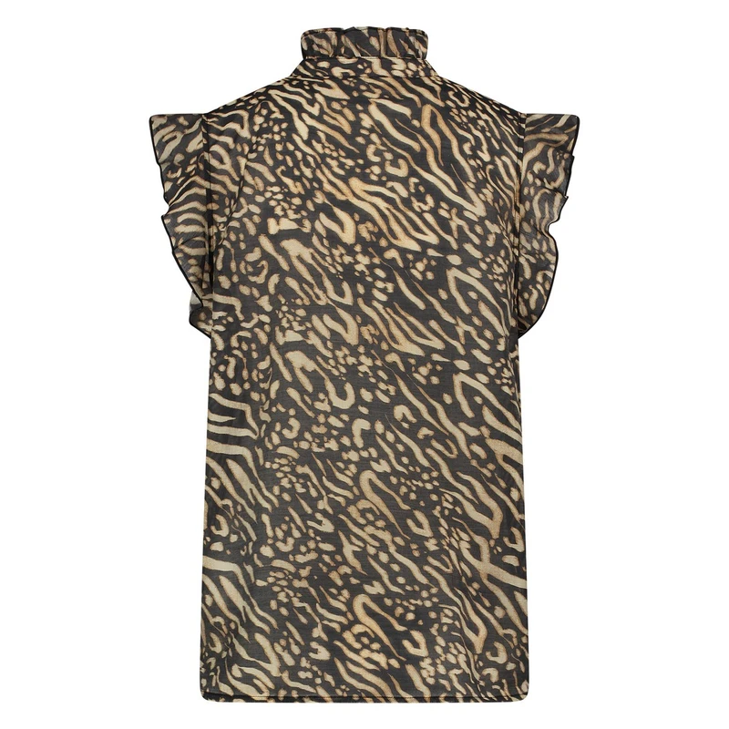 Dames Blouse AURORA Nukus ZWART DESSIN