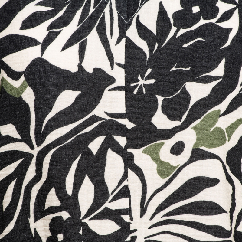Dames Blouse AYLA LEAF &CO Woman ZWART DESSIN