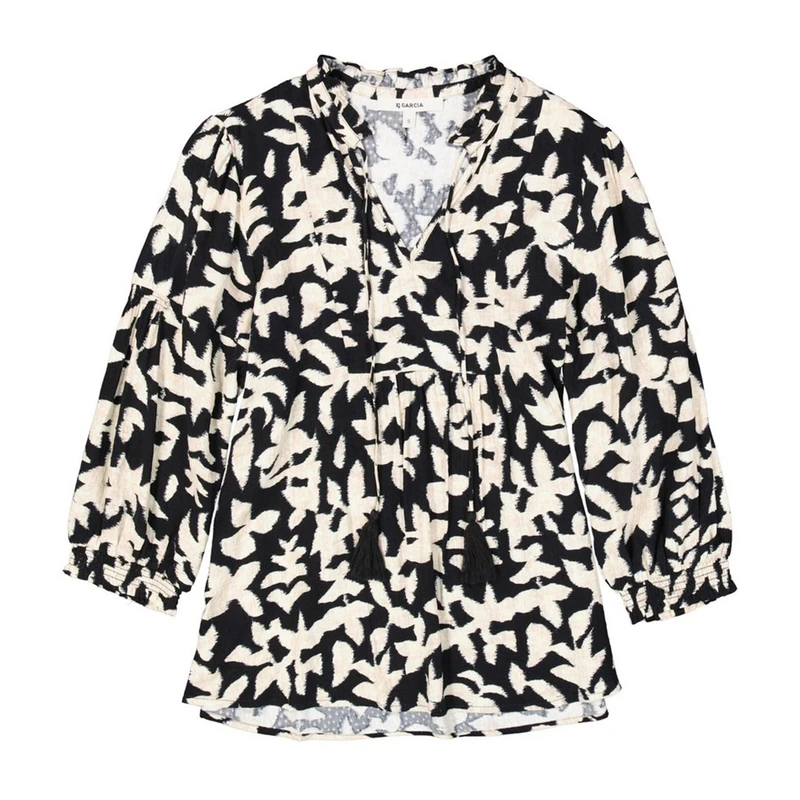 Dames Blouse B50030 Garcia ZWART
