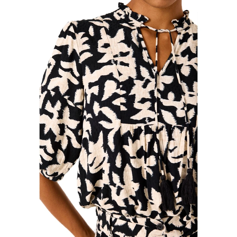 Dames Blouse B50030 Garcia ZWART