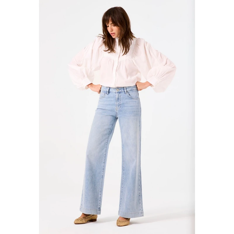 Dames Blouse B50032 Garcia OFF-WHITE
