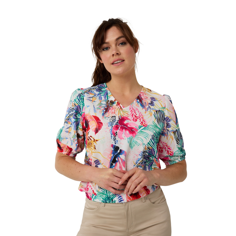 Dames Blouse BLNewVereBL.kmV-hals Sanne DIVERSE KLEUREN