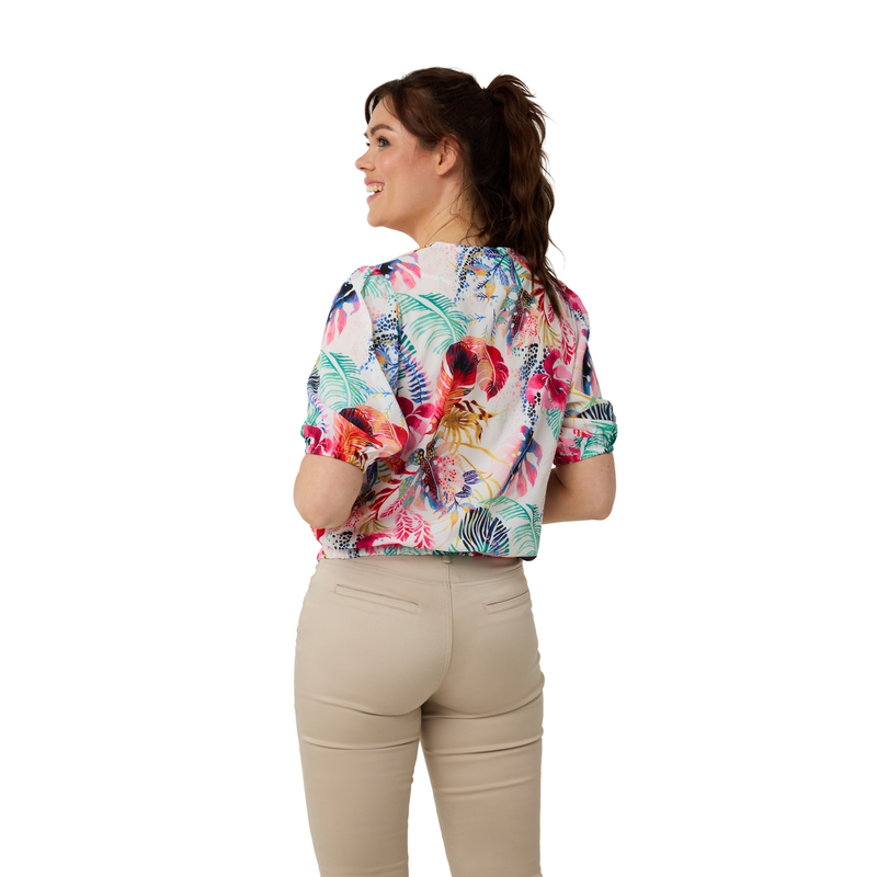 Dames Blouse BLNewVereBL.kmV-hals Sanne DIVERSE KLEUREN