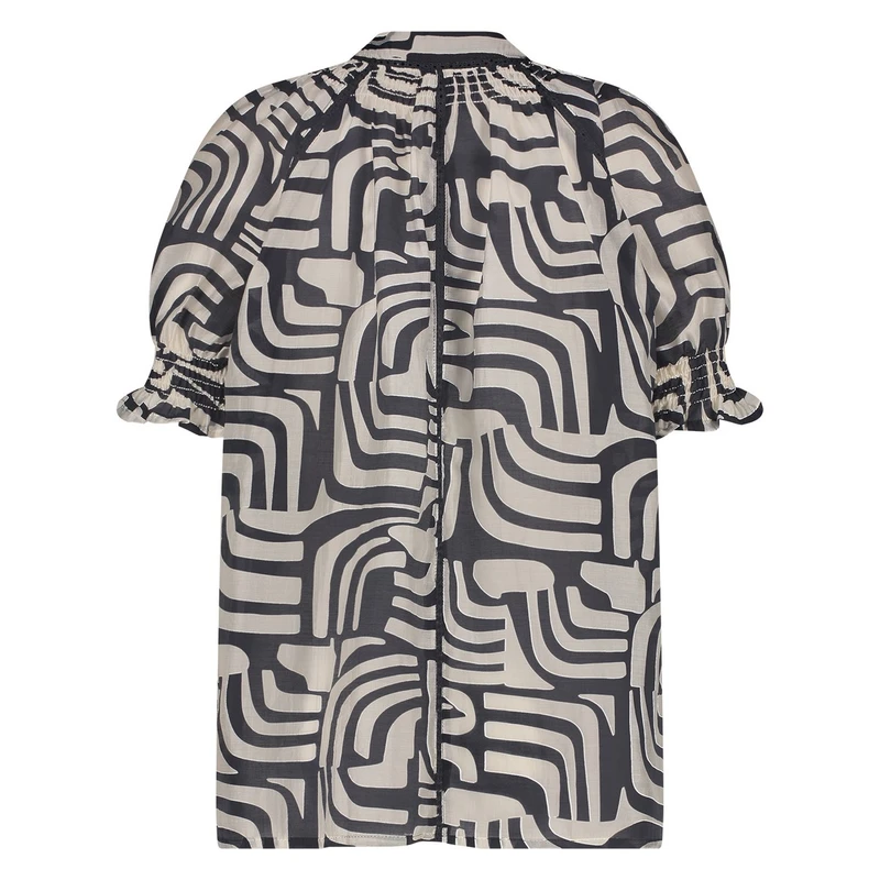 Dames Blouse Carolina Nukus BLAUW DESSIN