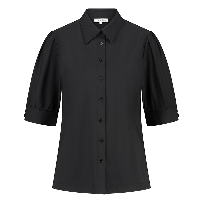 Dames Blouse CL24-13808 Claudia by Claudia Strater ZWART