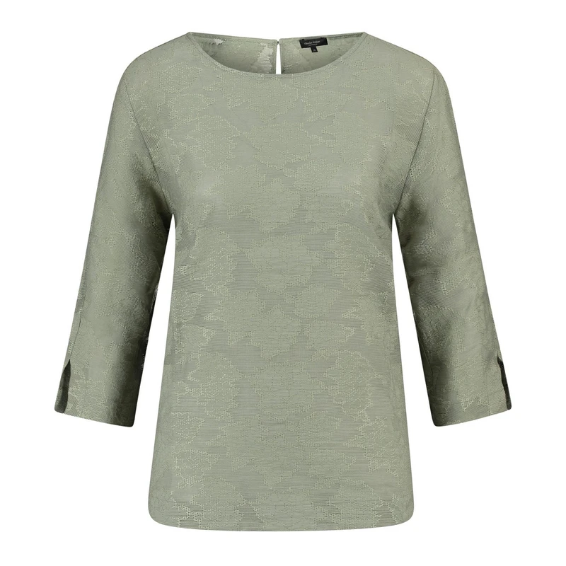 Dames Blouse CS14-24018 Claudia Strater KHAKIGROEN