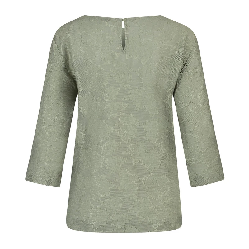 Dames Blouse CS14-24018 Claudia Strater KHAKIGROEN