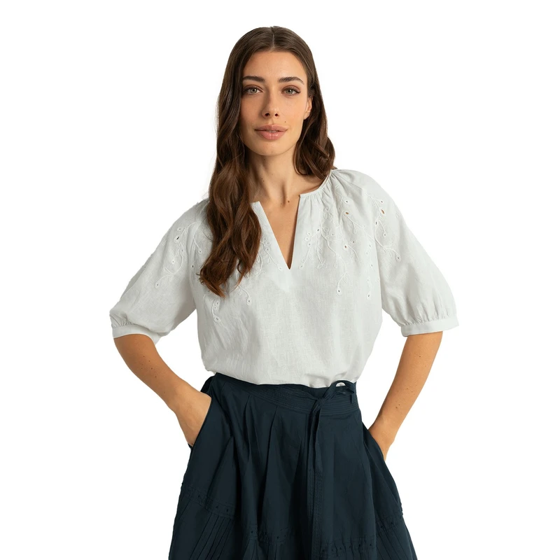 Dames Blouse CS14-25151 Claudia Strater OFF-WHITE