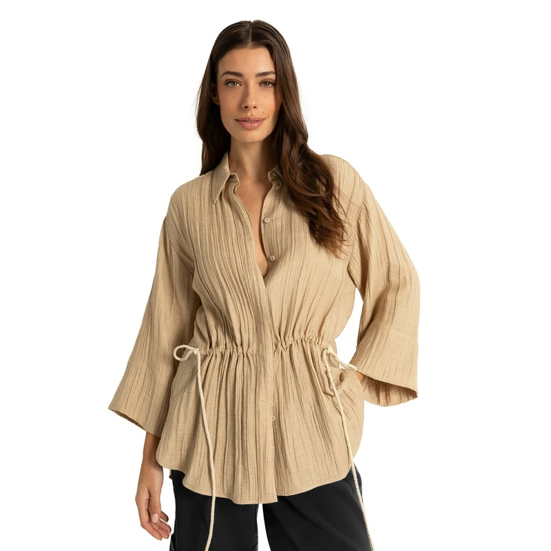 Dames Blouse CS14-25158 Claudia Strater ZAND