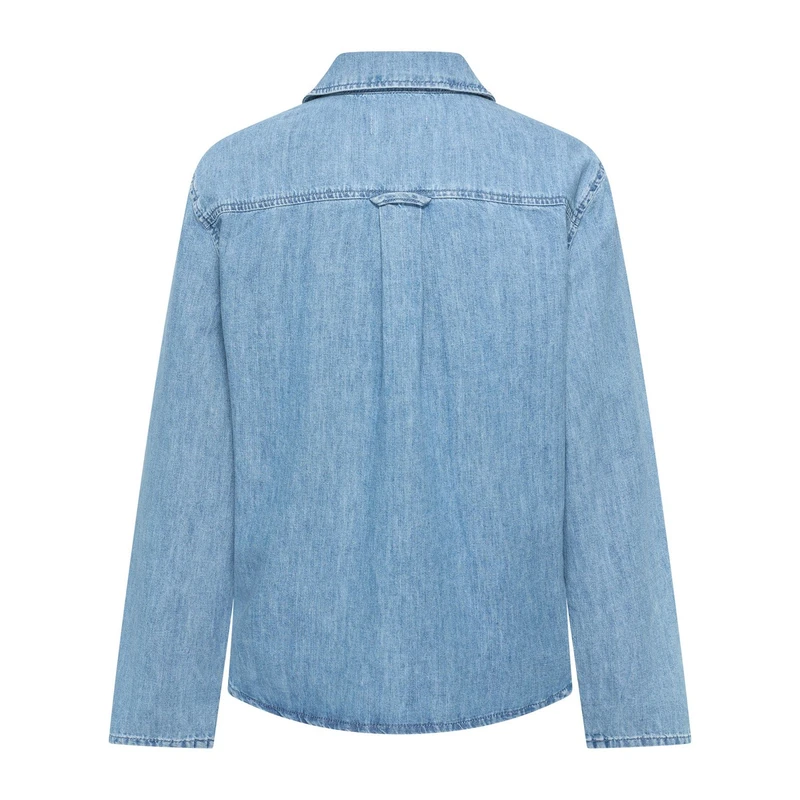 Dames Blouse CS14-25417 Claudia by Claudia Strater MID BLUE DENIM