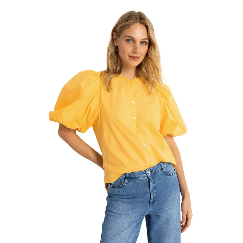 Dames Blouse CS14-25433 Claudia Strater GEEL