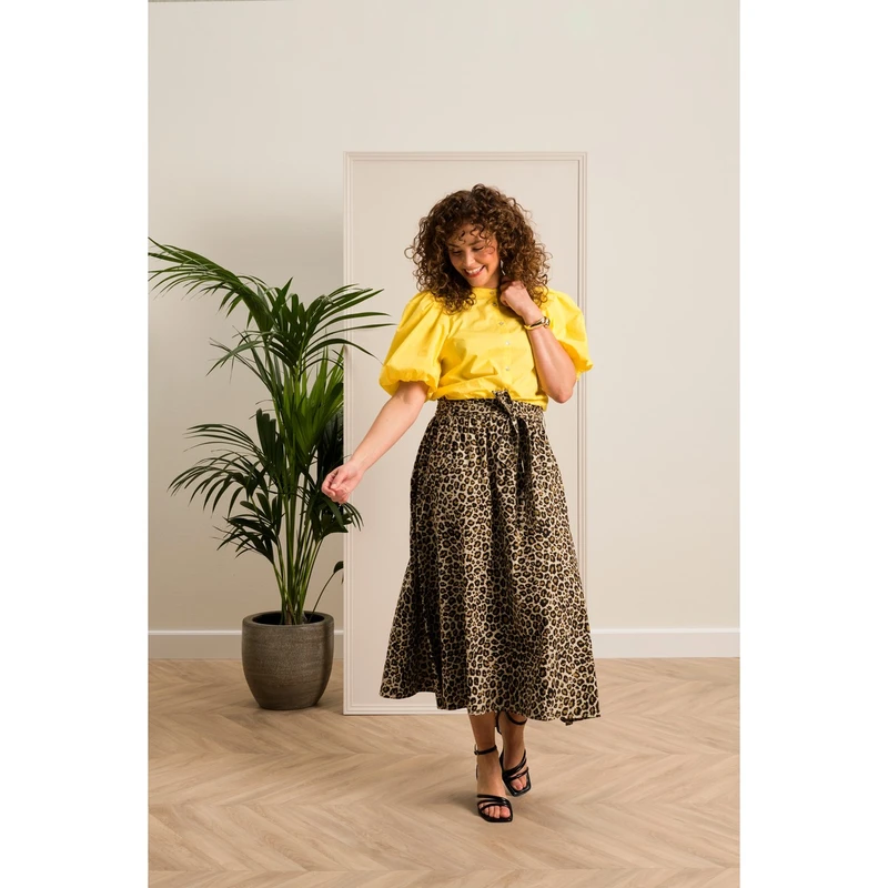 Dames Blouse CS14-25433 Claudia Strater GEEL