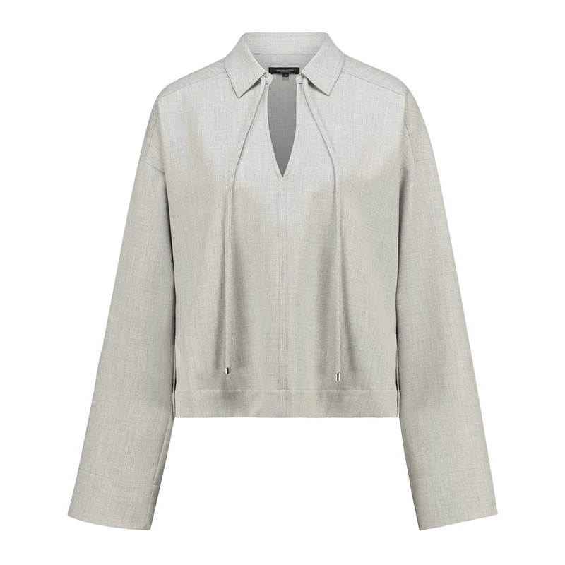 Dames Blouse CS23-14543 Claudia Strater LICHT GRIJS
