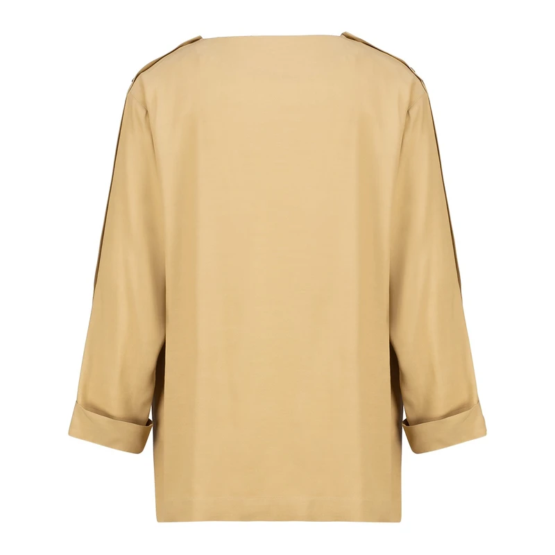 Dames Blouse CS23-14545 Claudia Strater TAUPE