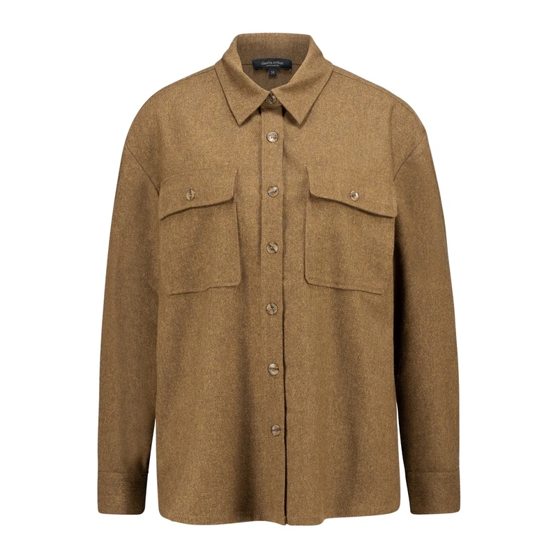 Dames Blouse CS23-14558 Claudia Strater MIDDEN BRUIN