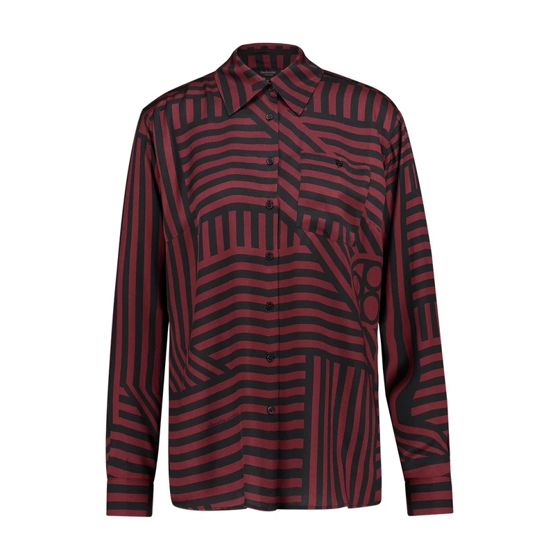 Dames Blouse CS23-14559 Claudia Strater WINE