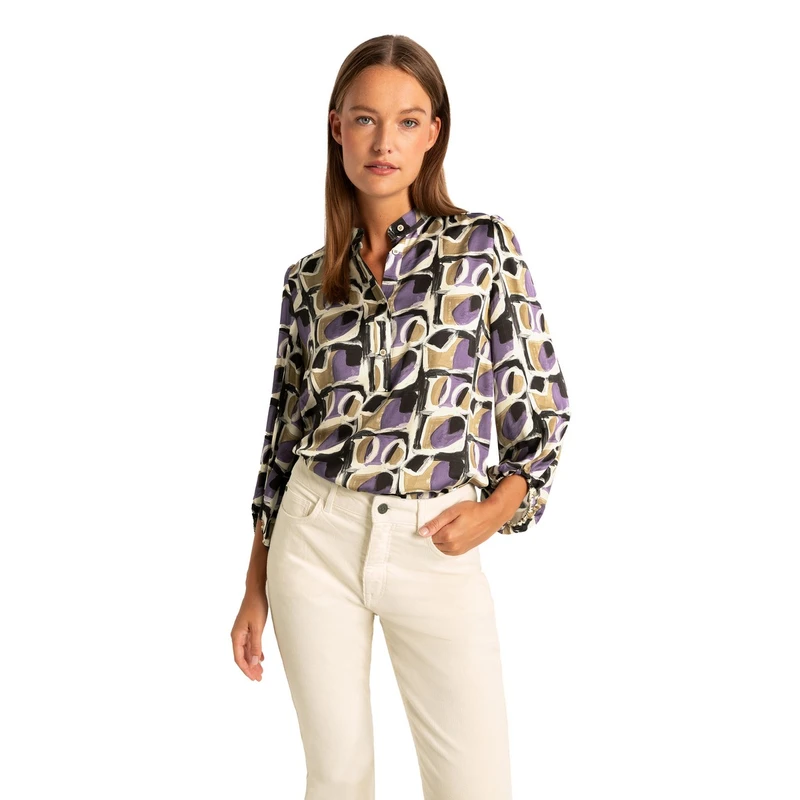 Dames Blouse CS23-14582 Claudia Strater PAARS
