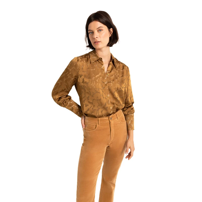 Dames Blouse CS23-14588 Claudia Strater COGNAC
