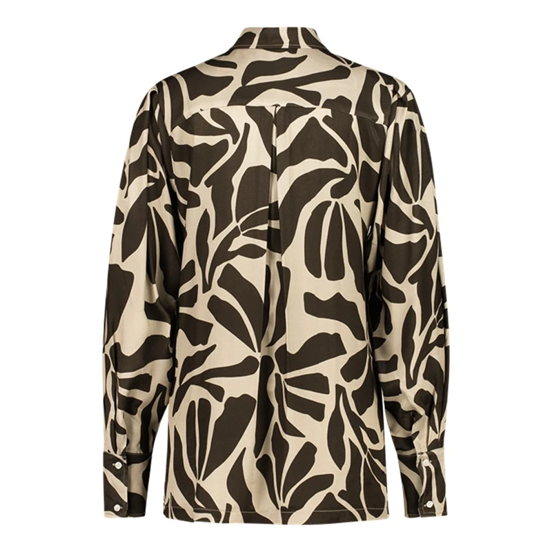 Dames Blouse CS23-14596 Claudia Strater DONKER BRUIN