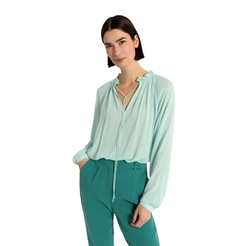 Dames Blouse CS24-14508 Claudia Strater BLEU