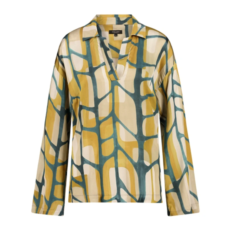 Dames Blouse CS24-14510 Claudia Strater PETROL